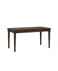 Streamdale Furniture 60" Rustic Farmhouse Writing Desk with Drawer, Chestnut