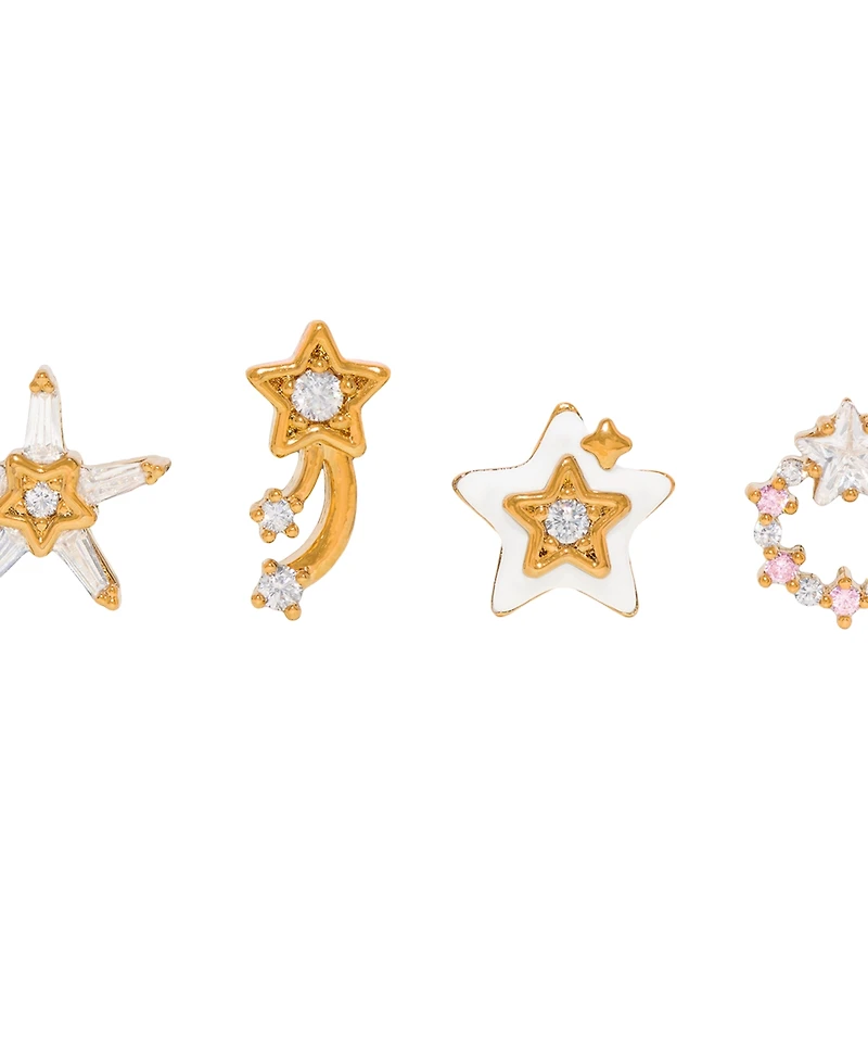 Girls Crew Crystal Twinkle Twinkle Stud Earrings Set
