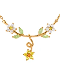 Girls Crew Crystal Golden Daisy Necklace