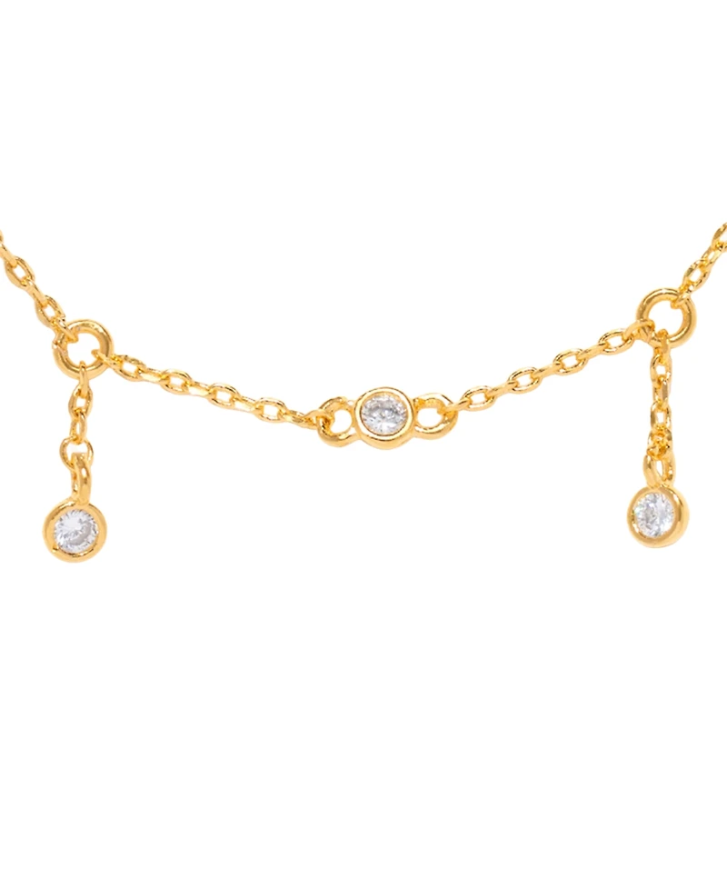 Girls Crew Crystal Copacabana Droplet Necklace
