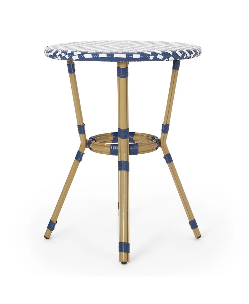 Streamdale Furniture Parisian Outdoor Wicker and Aluminum Bistro Table