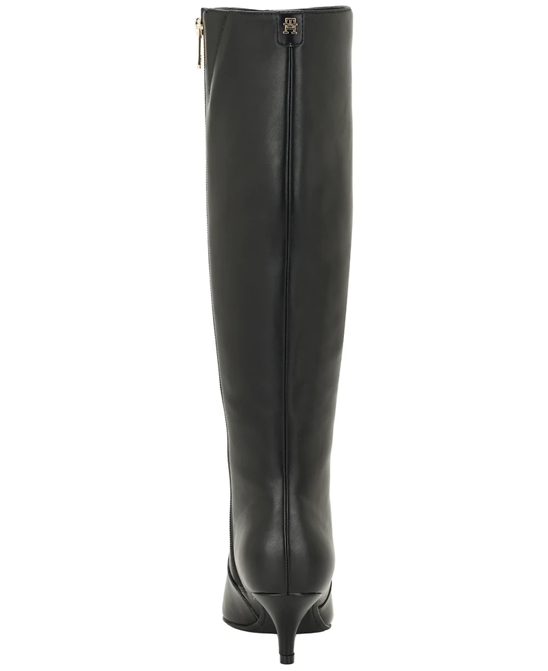 Tommy Hilfiger Women's Derisa Kitten Heel Tall Dress Boots