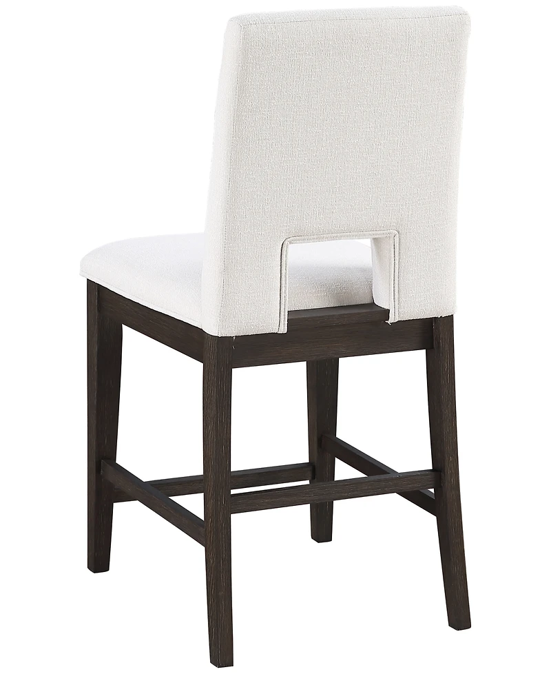 Summit Eggshell Upholstered Counter Chair, Macy's Exclusive