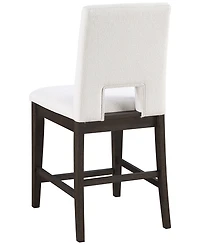 Summit Eggshell Upholstered Counter Chair, Macy's Exclusive