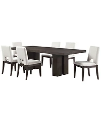 7-Piece Summit Square Dining Set (1 Tabel & 6 Side Chairs), Macy's Exclusive