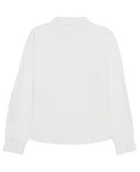 Calvin Klein Girls' 7-16 Long-Sleeve Refined Tailored Dress Shirt