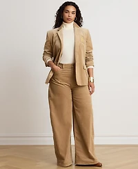 Lauren Ralph Lauren Women's Corduroy High-Rise Wide-Leg Pants