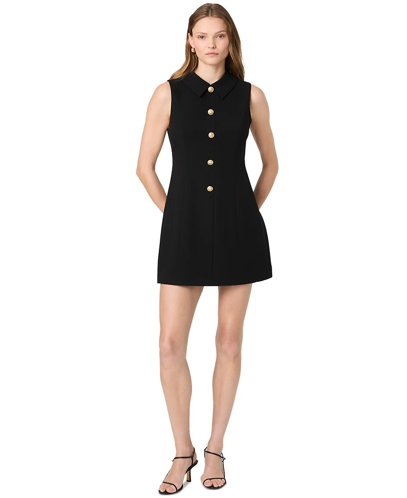 French Connection Women's Azra Twill Collared A-Line Mini Dress