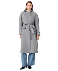 French Connection Women's Gabriella Twill Belted Relaxed Coat