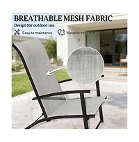Mountaintop A set of 2 outdoor dining chairs, armchair, folding chair, terrace chair, camping chair, garden chair