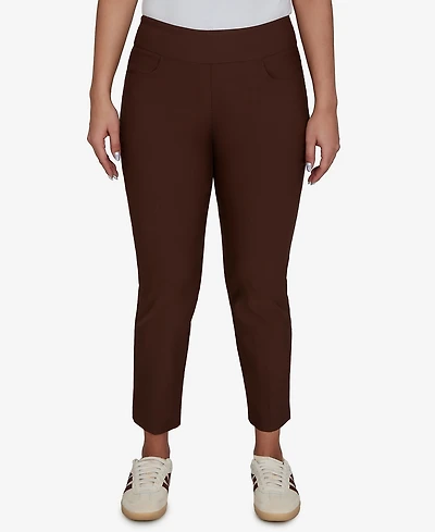 Ruby Rd. Petite Alt Silky Ankle Pull-On Pants