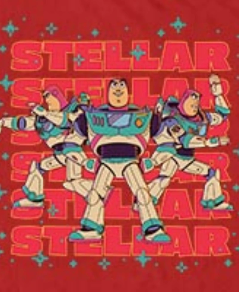 Fifth Sun Men's Disney Pixar Toy Story Buzz Lightyear Stellar Space Ranger Graphic T-Shirt