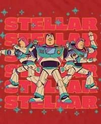 Fifth Sun Men's Disney Pixar Toy Story Buzz Lightyear Stellar Space Ranger Graphic T-Shirt