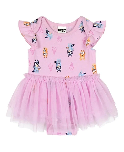 Bluey Baby Girls One Piece Tutu Bodysuit