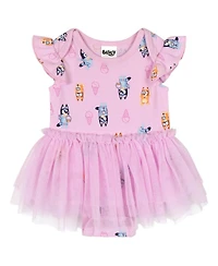 Bluey Baby Girls One Piece Tutu Bodysuit