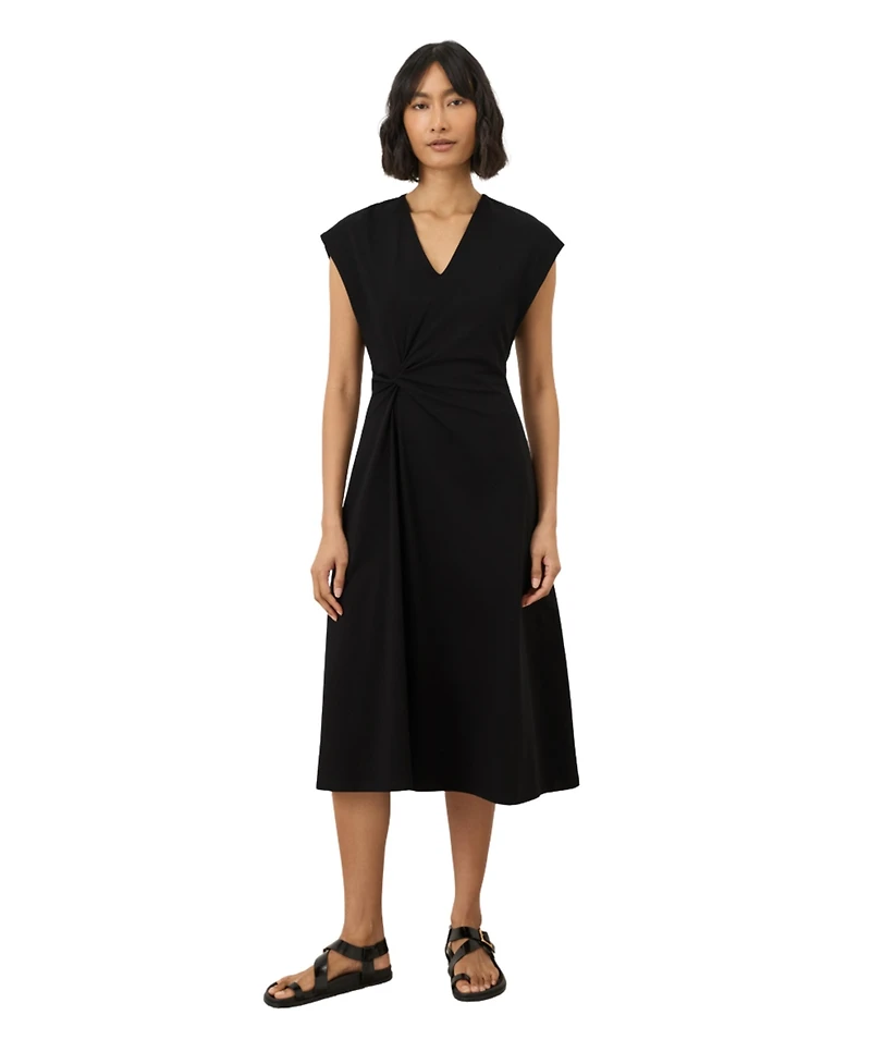 Pact Women's Cotton Jersey V-Neck Twist Dress Made with Organic