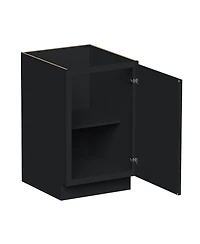 Boyel Living 21" Wide Full Height Door Base Cabinet, Ready to Assemble Kitchen Cabinet with Solid Wood Frame, Soft-Close Slides and Hinges