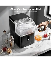 Cowsar Countertop Nugget Ice Maker 35 Lbs Per Day Self Cleaning