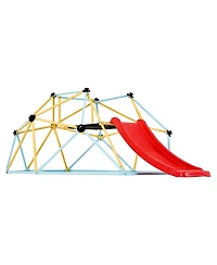 Slickblue Geometric Climbing Dome with Slide, 72" x 96" x 36", For 2-3 Kids, Ages 3-9