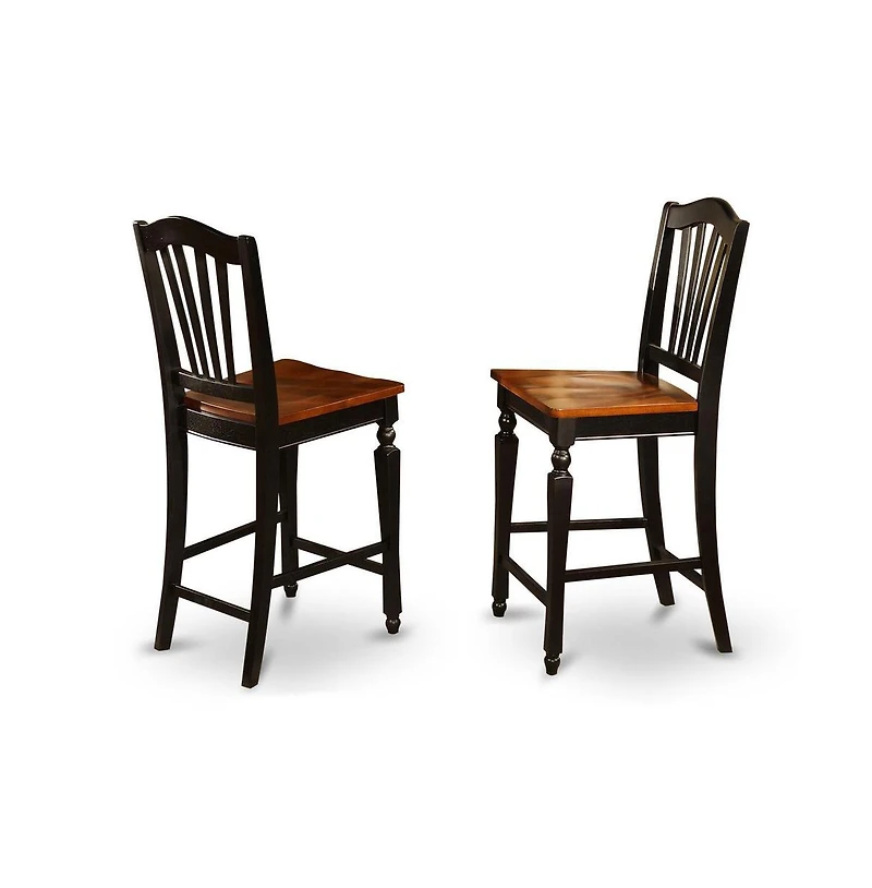 East West Furniture 5 Pc counter height pub set-pub Table and 4 bar stools