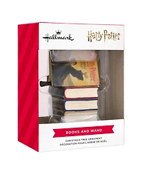 Hallmark Christmas Ornament Harry Potter Stacked Books and Wand