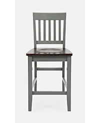 Jofran Decatur Lane Farmhouse Solid Wood Counter Stool (Set of 2