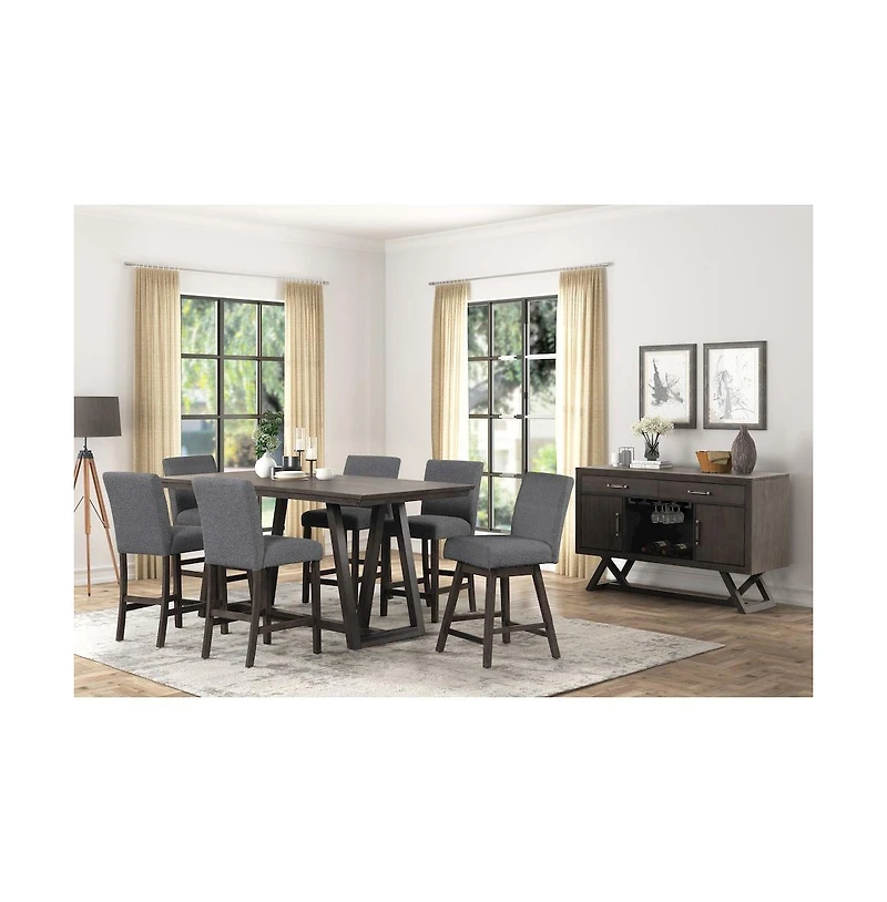 New Classic Furniture High Line Swivel Counter Chair (Set of 2