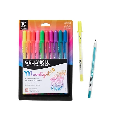 Sakura Gelly Roll Moonlight Pen Set, 1 mm Bold Tip, Assorted Colors