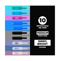 Sakura Gelly Roll Retractable Sparkle Set: 3 Stardust, Metallic, 2 Blue & Black