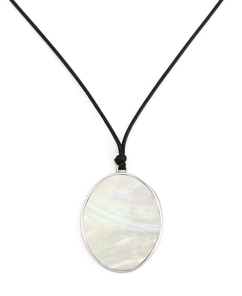 Robert Lee Morris Soho Imitation Pearl Reversible Pendant Long Necklace
