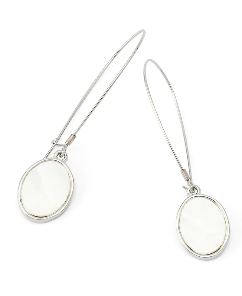 Robert Lee Morris Soho Imitation Pearl Disc Dangle Earrings