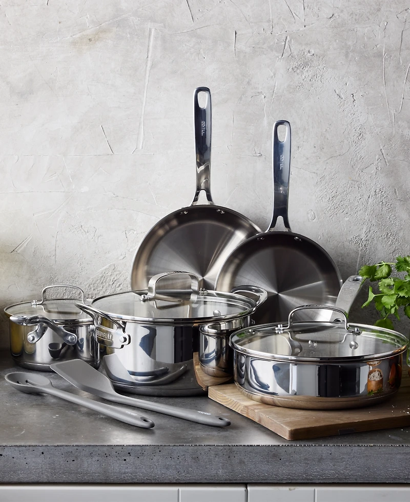 GreenPan Bobby Flay Stainless Steel 10-Piece Cookware Set