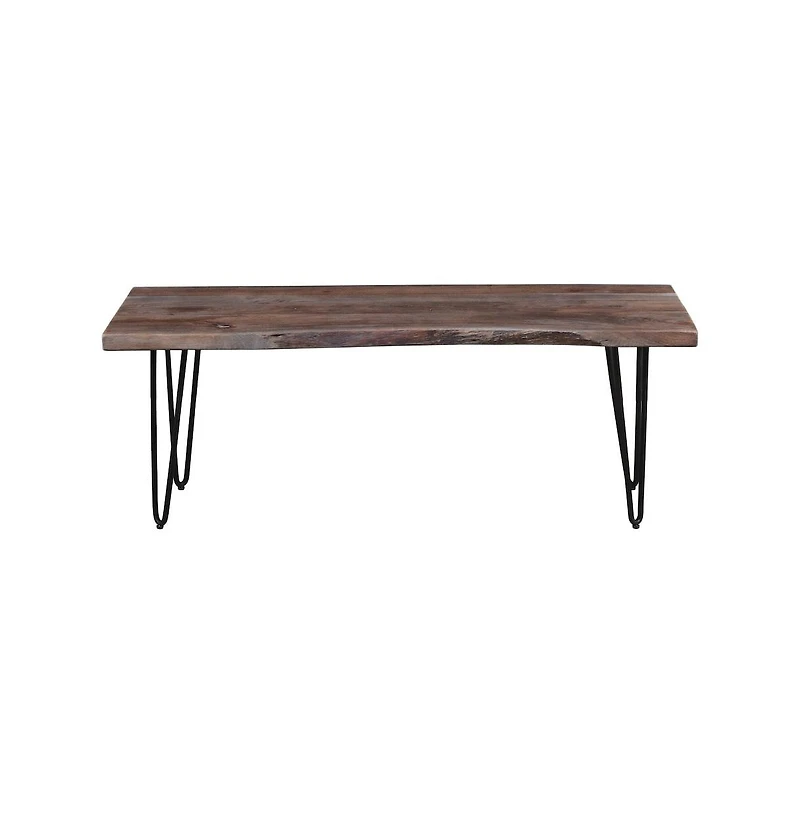 Jofran Nature's Edge 48'' Modern Solid Wood Live Edge Bench