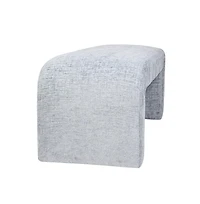 Jofran Sophia Modern Luxury Curved Upholstered Waterfall Jacquard Bench