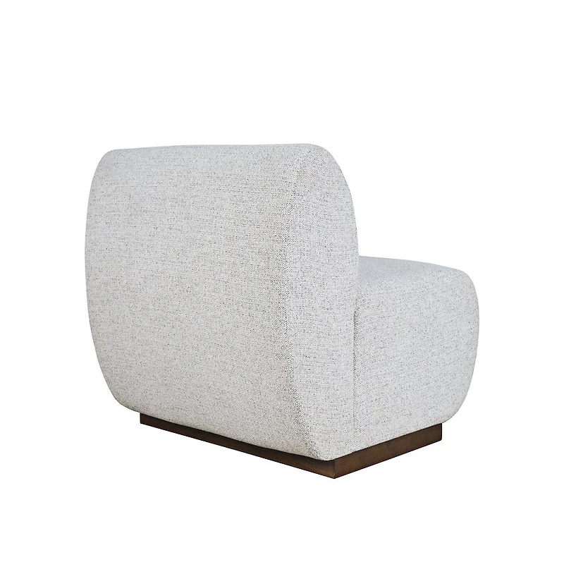 Jofran Modern Banquette Upholstered Sectional One Seat Bench with Performance Fabric