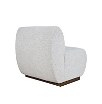 Jofran Modern Banquette Upholstered Sectional One Seat Bench with Performance Fabric