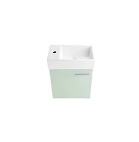 Swiss Madison Colmer 18" Wall-Mounted Bathroom Vanity in Mint