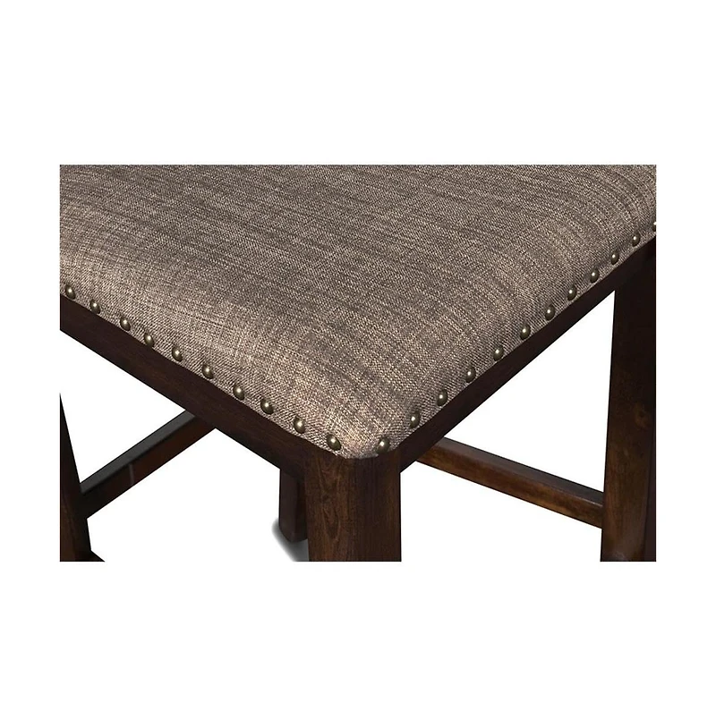 New Classic Furniture Bixby Wood Counter Chair with Fabric Seat