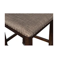 New Classic Furniture Bixby Wood Counter Chair with Fabric Seat