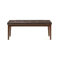 Intercon 50"" Bench w/Cushion in Raisin