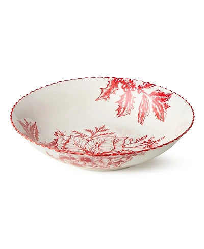 Certified International Crimson Noel 12" Serving Bowl