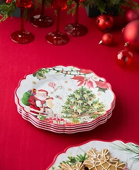 Certified International Santa's Delivery Melamine Salad Plates, Set of 4