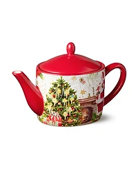 Certified International Santa's Delivery Ceramic 9" Teapot
