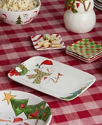 Certified International Snowman Delight 14" Rectangular Platter