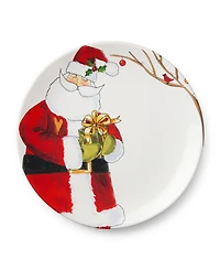 Certified International Santa Delight Dinner Plates, Set of 4