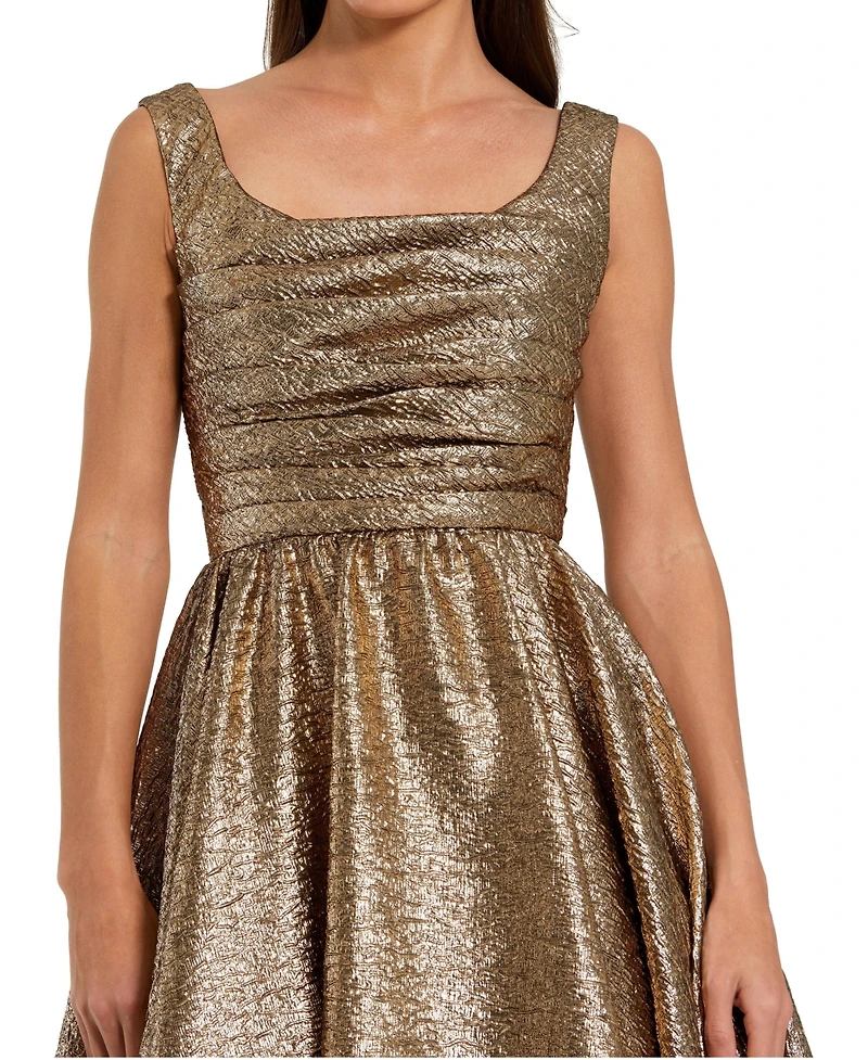 Women's Square Neck Sleeveless A Line Dress