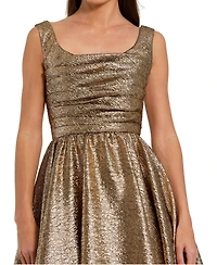 Women's Square Neck Sleeveless A Line Dress