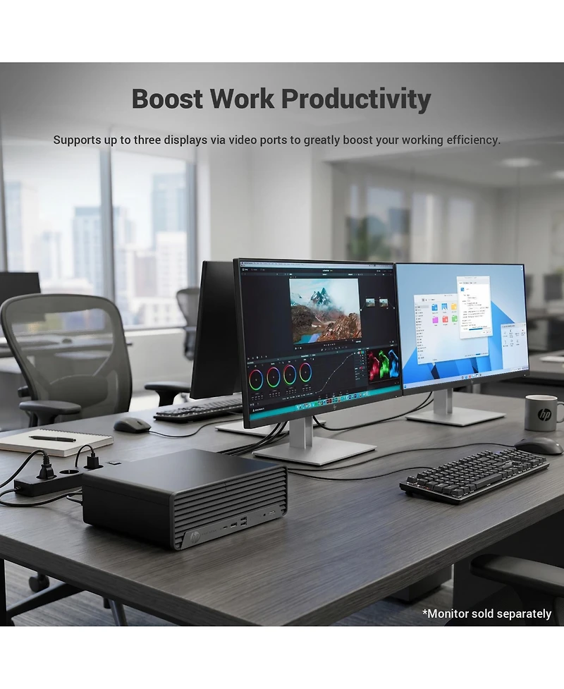 Hp ProDesk 400 G9 Small-Form-Factor Business Desktop, Intel Core i7-14700, 16GB DDR5, 512GB Ssd, Windows 11 Pro