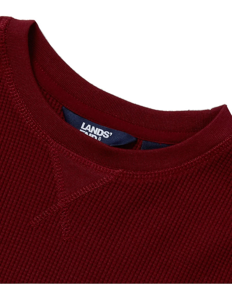 Lands' End Boys Long Sleeve Waffle Thermal Shirt