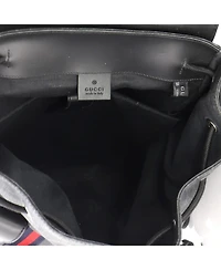 Pre-Owned Gucci Large Double Pocket Buckle Backpack Gg Coated Canvas